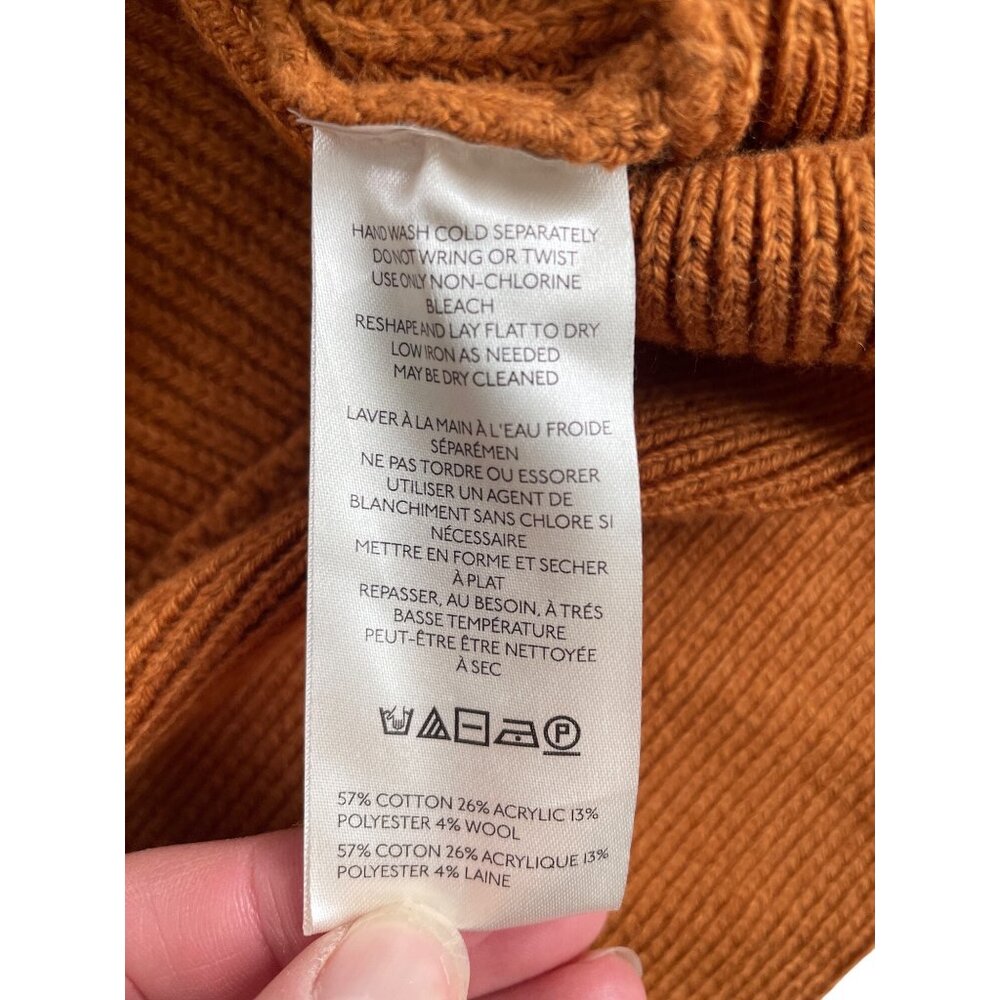 Anthropologie Women's Medium Mock Neck Sleeveless Ribbed Knit Sweater Mini Dress - Picture 6 of 9